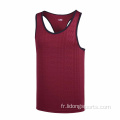 Entraînement sportif Fitness Fitness Ribbed Gym Top Top Men